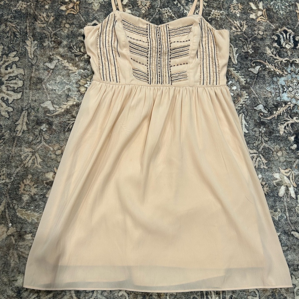 American Eagle Outfitters Cream Mini Dress